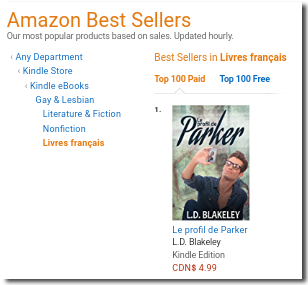 Le profil de Parker reached #1 - in my home country! YAY!