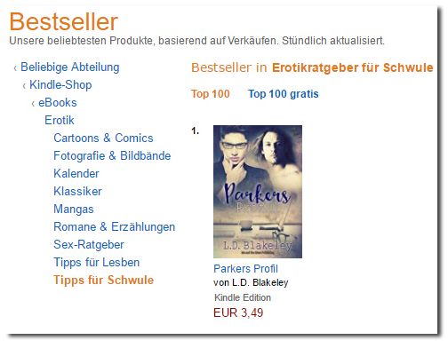 Parkers Profil reached #1 on Amazon Germany!