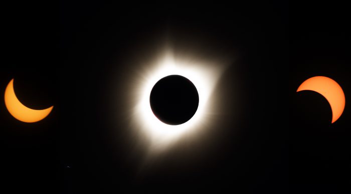 1st contact, totality, 4th contact - all shot by yours truly!